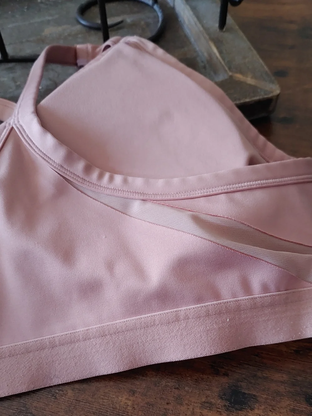 Like New Nike 3X Dri-fit Blush Pink Vented Padded Sexy Sports Bra